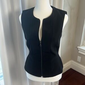 BCBG Black zip vest.